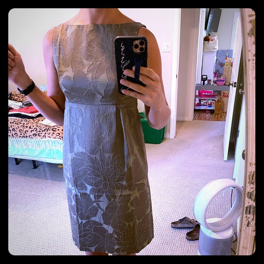 💐Laura Ashley bubble moss green dress